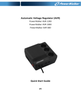 PowerWalker AVR 1000 Manual do proprietário