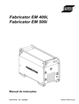 ESAB Fabricator EM400i Manual do usuário