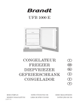 Groupe Brandt UFB1000E Manual do proprietário
