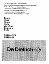 De Dietrich DHT200BE1 Manual do proprietário