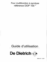 De Dietrich DOP100WE1 Manual do proprietário