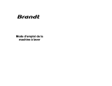 Brandt WFE0610 Manual do proprietário