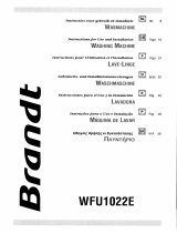 Groupe Brandt WFU1022E Manual do proprietário
