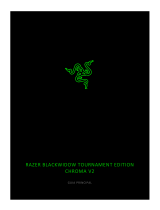 Razer BlackWidow Tournament Edition Chroma V2 Manual do proprietário