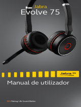 Jabra Evolve 75 UC Stereo Manual do usuário