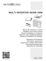 mundoclima MULTI INVERTER MUPR-09-H6M Guia de instalação