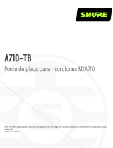 Shure A710-TB Guia de usuario