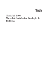 Lenovo ThinkPad T400s Manual De Assistência E Resolução De Problemas