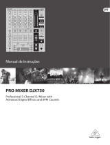 Behringer DJX750 Manual do proprietário