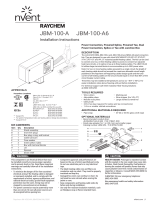 Raychem JBM-100A and JBM-100-A6 Guia de instalação