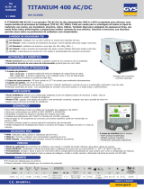 GYS TITANIUM 400 AC/DC TRI Ficha de dados