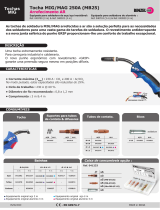 GYS TORCHE MIG GRIP 250A - 3M ALU (TC ALU Ø1.0mm-M6) Ficha de dados
