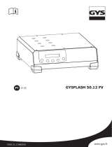 GYS GYSFLASH 50.12 HF FV (2.5M CABLES) Manual do proprietário