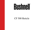 Bushnell CF 500 Reticle Manual do usuário