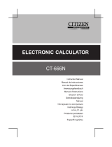 Citizen CT-666N Manual do usuário
