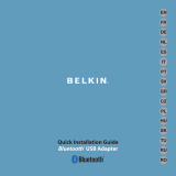 Belkin MINI-ADAPTATEUR BLUETOOTH #F8T016NG Manual do usuário