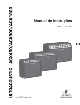 Behringer Ultracoustic ACX1800 Manual do proprietário
