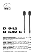 AKG D 542 E Manual do proprietário