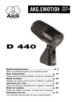 AKG D 440 Manual do proprietário