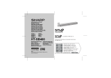Sharp HT-SB400 Manual do usuário