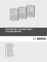 Bosch Appliances FAS-420-TM-R Manual do usuário