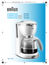Braun CafHouse KF 500 Manual do usuário