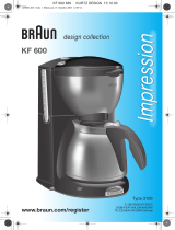 Braun KF 600 Manual do usuário