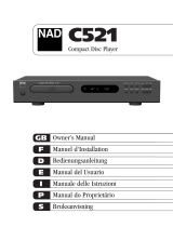 NAD C521 Manual do usuário