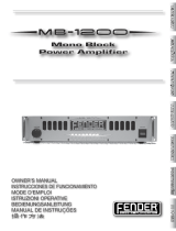 Fender MB-1200 Manual do usuário