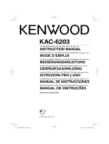 Kenwood KAC-6203 Manual do usuário