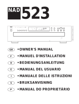NAD 523 Manual do usuário