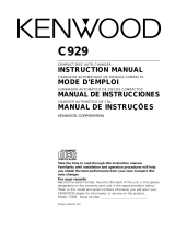 Kenwood c 929 Manual do usuário