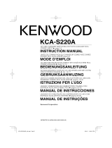 Kenwood KCA-S220A Manual do usuário