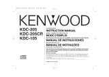 Kenwood KDC 205 - Radio / CD Player Manual do usuário