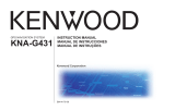 Kenwood KNA-G431 Manual do usuário
