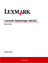 Lexmark OPTRAIMAGE 242 / 232 (OCT 2000) Manual do usuário