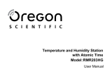Oregon Scientific RMR203HG Manual do usuário