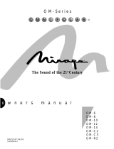 Mirage Loudspeakers OM - 8 Manual do usuário