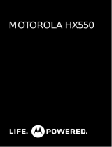 Motorola HX550 Manual do usuário