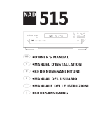 NAD 515 Manual do usuário
