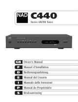 NAD C440 Manual do usuário