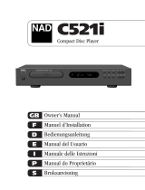 NAD C521I Manual do usuário