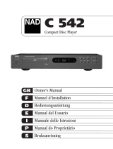 NAD C 542 Manual do usuário