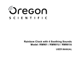 Oregon Scientific RM901A Manual do usuário