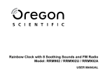 Oregon Scientific RRM902A Manual do usuário