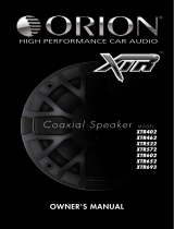 Orion Coaxial Speaker XTR652 Manual do usuário