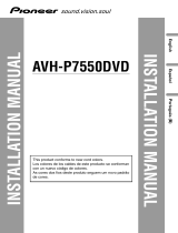 Pioneer AVH-P7550DVD Manual do usuário