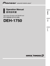 Pioneer DEH-1750 Manual do usuário