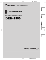 Pioneer DEH-1850 Manual do usuário