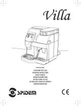Saeco Spidem Villa 15000567 Manual do usuário